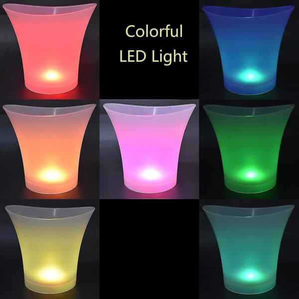 Balde P/ Gelo Rgb Coluna de som 20w Integrada Bluetooth 5 Lt - Image 3